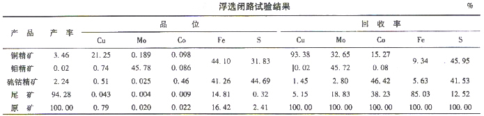 選礦設(shè)備專家分析浮選閉路試驗(yàn)流程